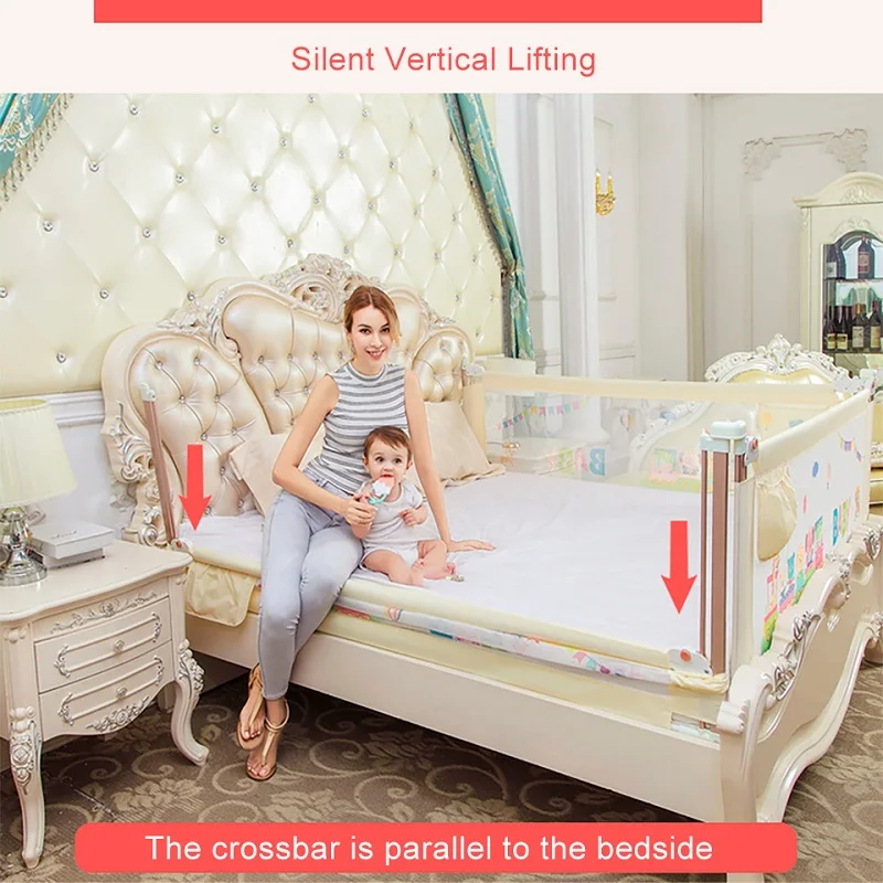 

Baby Playpen for Bed Newborn Safety Barrier Gate Children Sleep Protector Anti-Fall Security Rail Side Protective Toddler Fence