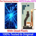 Оригинальный ЖК-дисплей для Samsung Note10 + Note10 plus N975N N975F 6,8 '', оригинальный AMOLED Note 10 plus, сенсорный ЖК-дисплей с дефектом