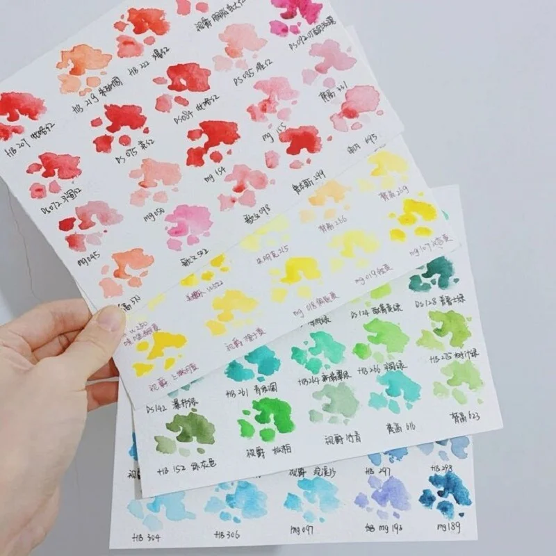 

Watercolor Paint DS/MG/HB/MijELLO/Super vision Combination acuarela Set Red Yellow Blue Purple 0.5ml Painting Art Supplies