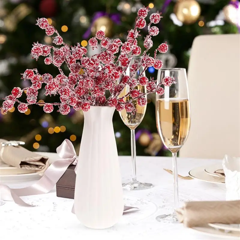 10 шт. имитация пузырьковой ветки крабана рождественские украшения искусственные