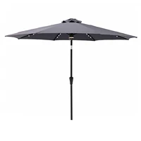 9 ft Outdoor Patio Market Table Umbrella with Solar LED Lights and Tilt