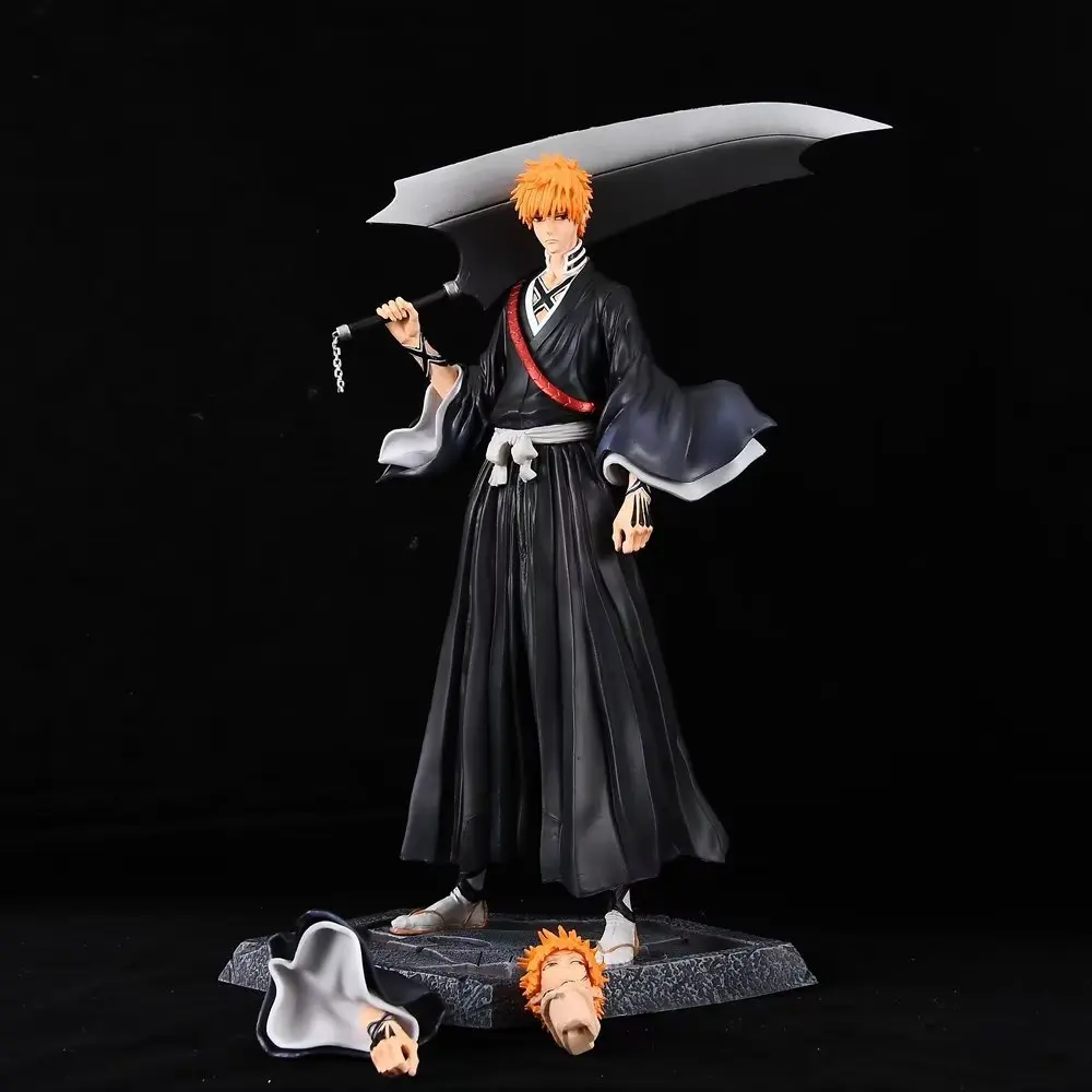 

33CM Anime Bleach Kurosaki Ichigo GK Statue Pvc Action Figures Collection Model Doll Toys Gifts