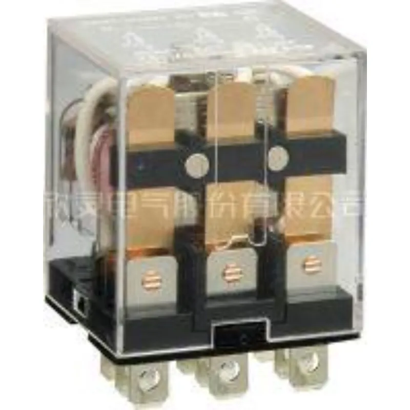Фото Электромагнитное промежуточное реле Xinling HHC68AL-3Z/HH63PL/JQX-13F/LY3/DC24V, 11 контактов №1