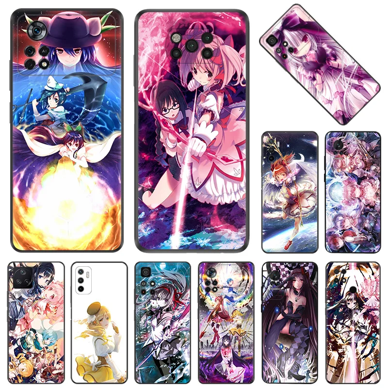 Чехлы для телефонов Xiaomi Poco C40 C51 C50 C61 M5 M4 Pro M3 X5 X4 X3 F5 F4 F3 14 A3X Puella Magi Madoka Magica Мягкий