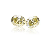 original yellow color vvs1 oval cut moissanite loose stones pass diamond tester synthesis moissanite gemstones for diy jewelry