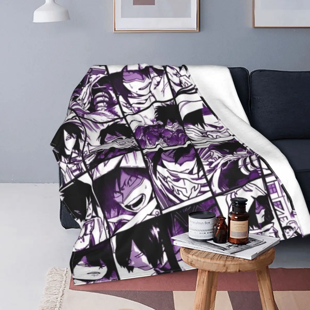 

Tamaki Amajiki, коллаж, клетчатое мягкое покрывало, Фланелевое покрывало для сна, офисное одеяло для детей и домашних животных, товары для взрослых...