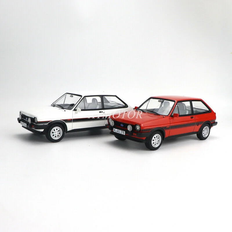 

NOREV 1/18 For FORD FIESTA XR2 Diecast Model Car Red/White Toy Hobby Gifts Collection Ornaments Display