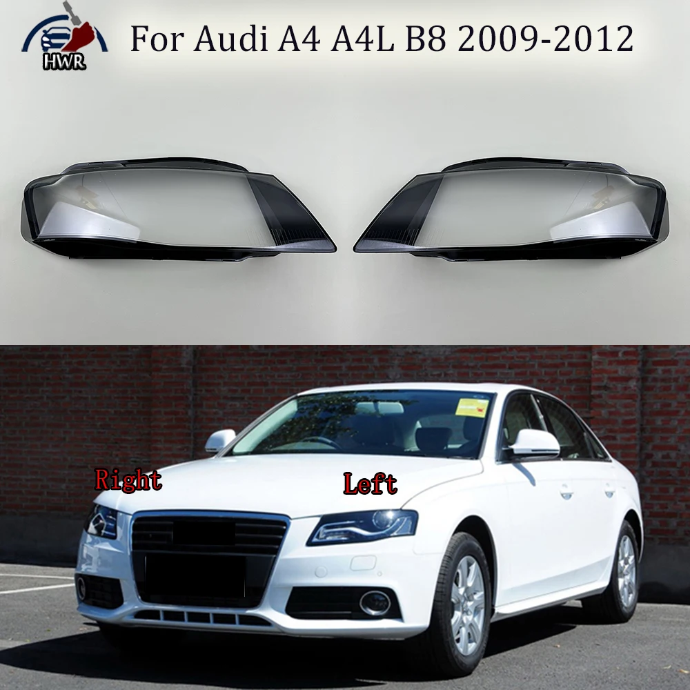 Прозрачный Абажур для передних фар Audi A4 A4L B8 2009 2010 2011 2012