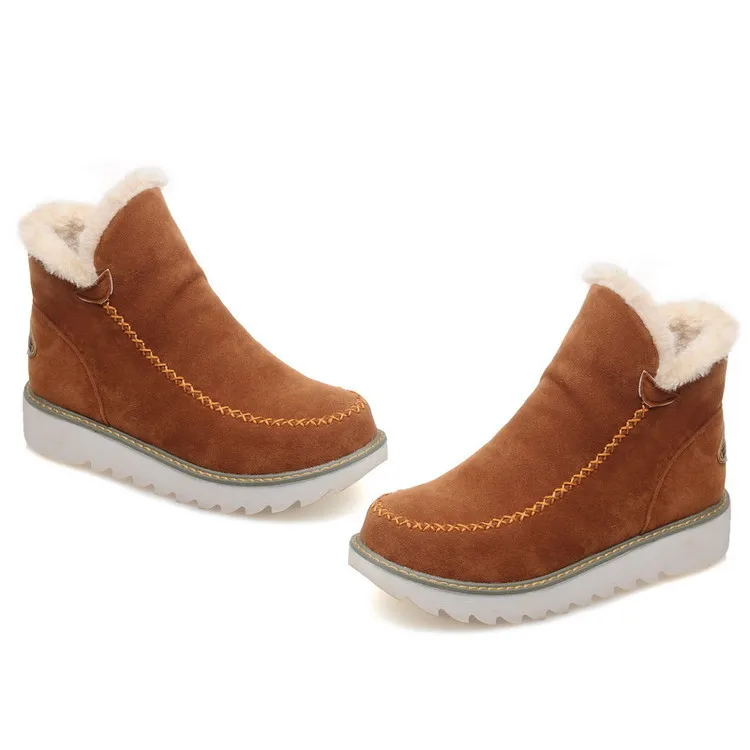 

Lady Boots Boots-Women Round Toe Shoes Low 2023 Ankle Square heel Solid Slip-On Fabric TPR Basic PU Sewing Flock Lace-Up