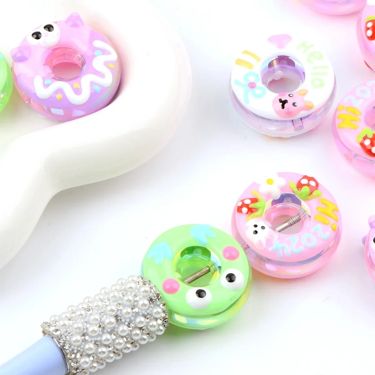 5 шт. бусины-пончики для бижутерии