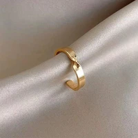 fashion couple punk rings for women simple opening adjustable buckle female index finger ring lovers teen jewelry gifts