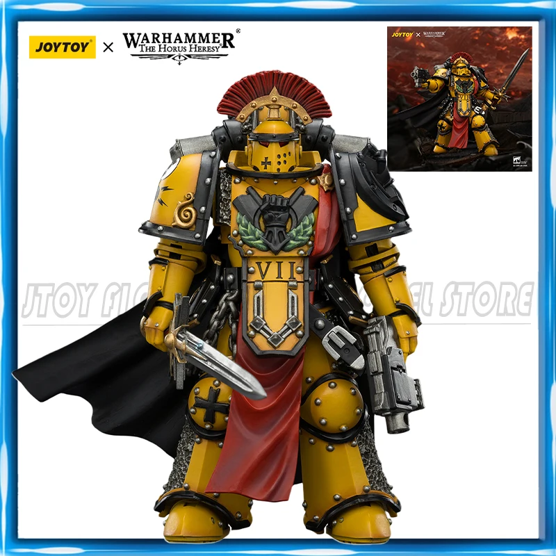 Фото Фигурка JOYTOY Warhammer 40K 1/18: Праептор Легиона Имперских Кулаков в броне Mk III, модель игрушки №1