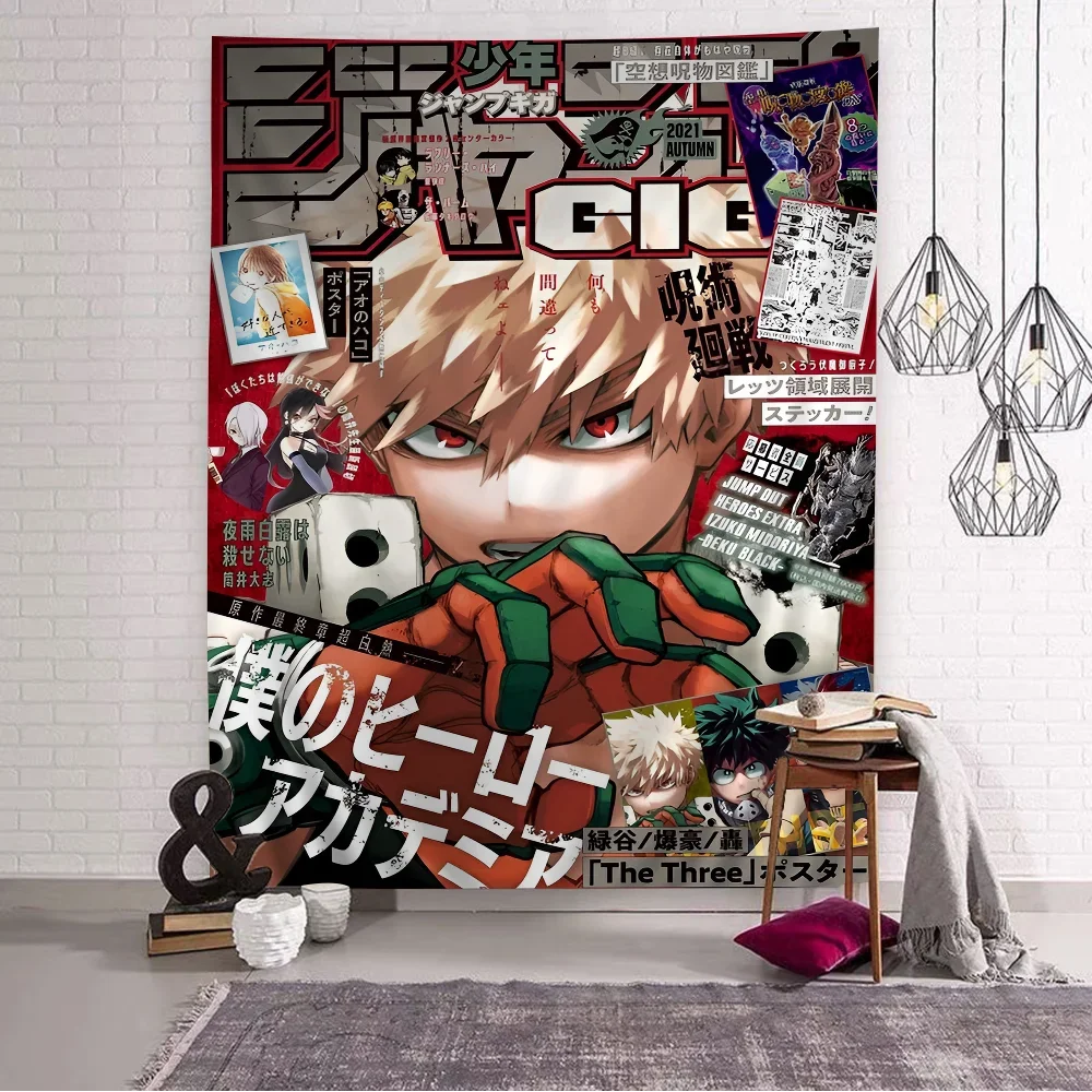 

My Hero Academia Kaminari Denki классический аниме подвесной богемный гобелен для гостиной домашний декор в общежитии японский гобелен