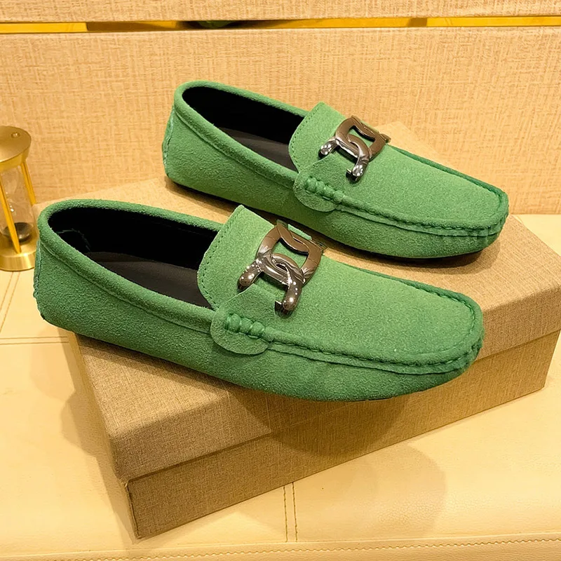 2024 новые крутые мужские повседневные мокасины фиолетовые уличные лоферы для