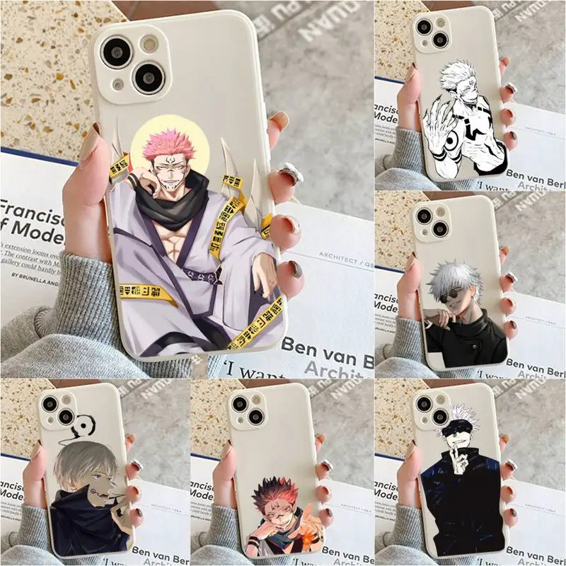 

Anime Jujutsu Kaisen Phone Case For Iphone 7 8 Plus X Xr Xs 11 12 13 Se2020 Mini Mobile Iphones 14 Pro Max Case