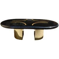 coffee table nordic natural marble countertops oval light luxury luxury high end high end artistic modern villa niche