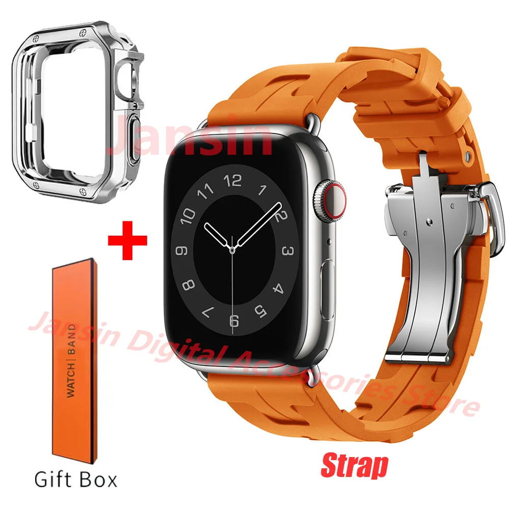 Фото Ремешок Kilim Single Tour для Apple Watch 46/42 мм Ultra 3 49 мм, силиконовый браслет Iwatch 10, 11 9 8 7 44/45 мм SE 321 38/40 мм Correa №2