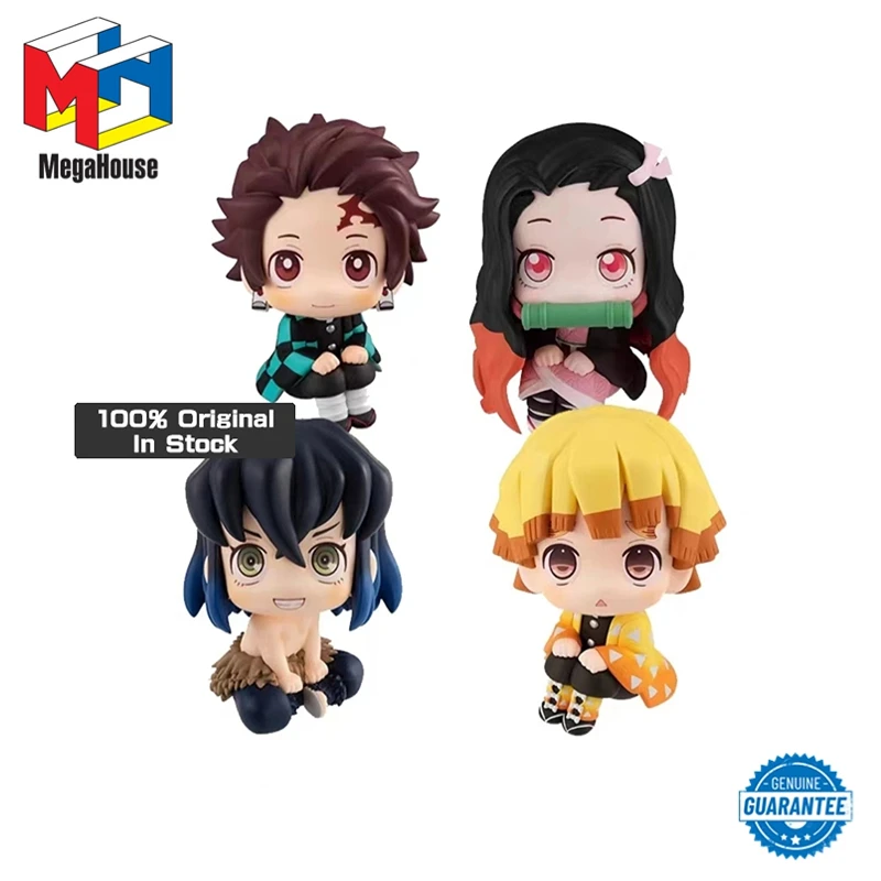 

100% Original Megahouse Look Up 11cm Demon Slayer Kamado Tanjirou Nezuko Agatsuma Zenitsu Hashibira Inosuke Figure Toy Model