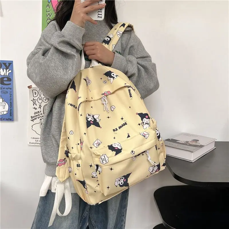 Sanrio kuromi Girl's Schoolbag Female High School Student Large Capacity Backpack Female School Backpack for College Students