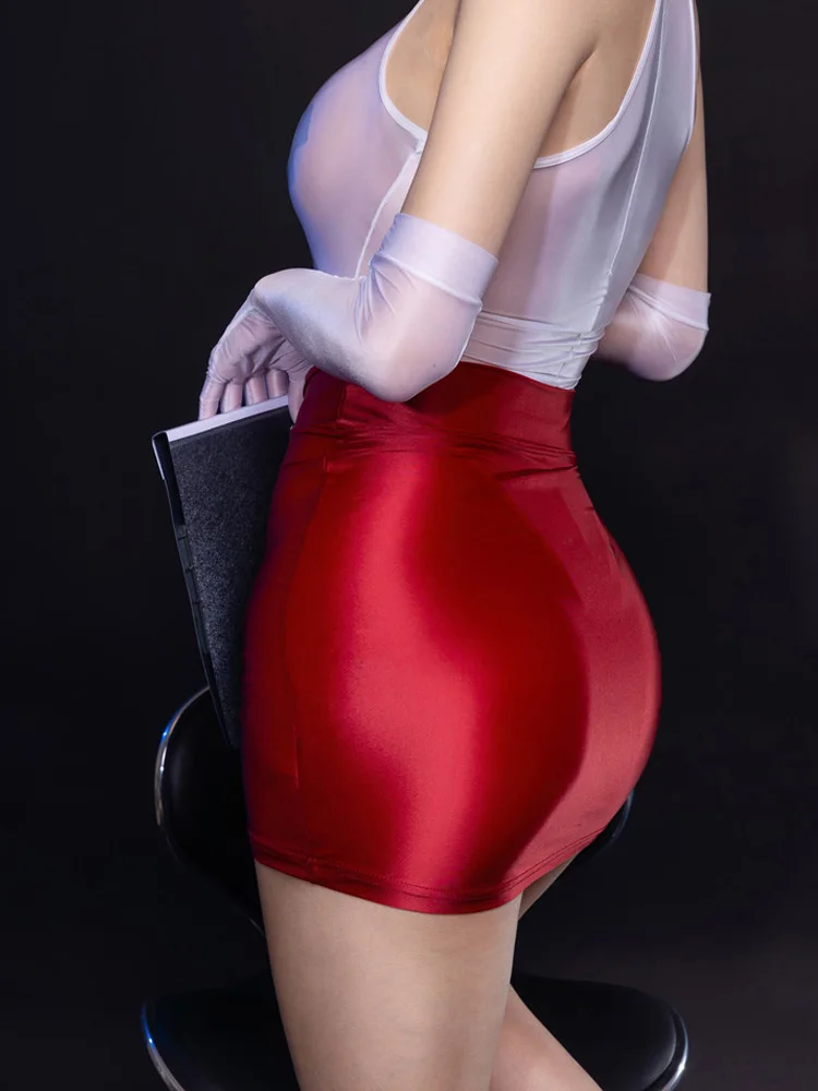 Прозрачная мини-юбка для женщин цвет в ассортименте