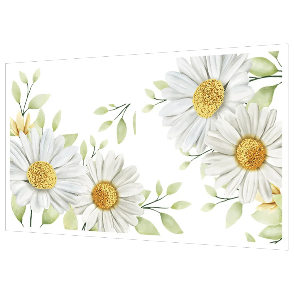 

1 Set of Elegant Flower Wall Sticker Delicate Daisy Pattern Wall Decal Removable Daisy Pattern Mural