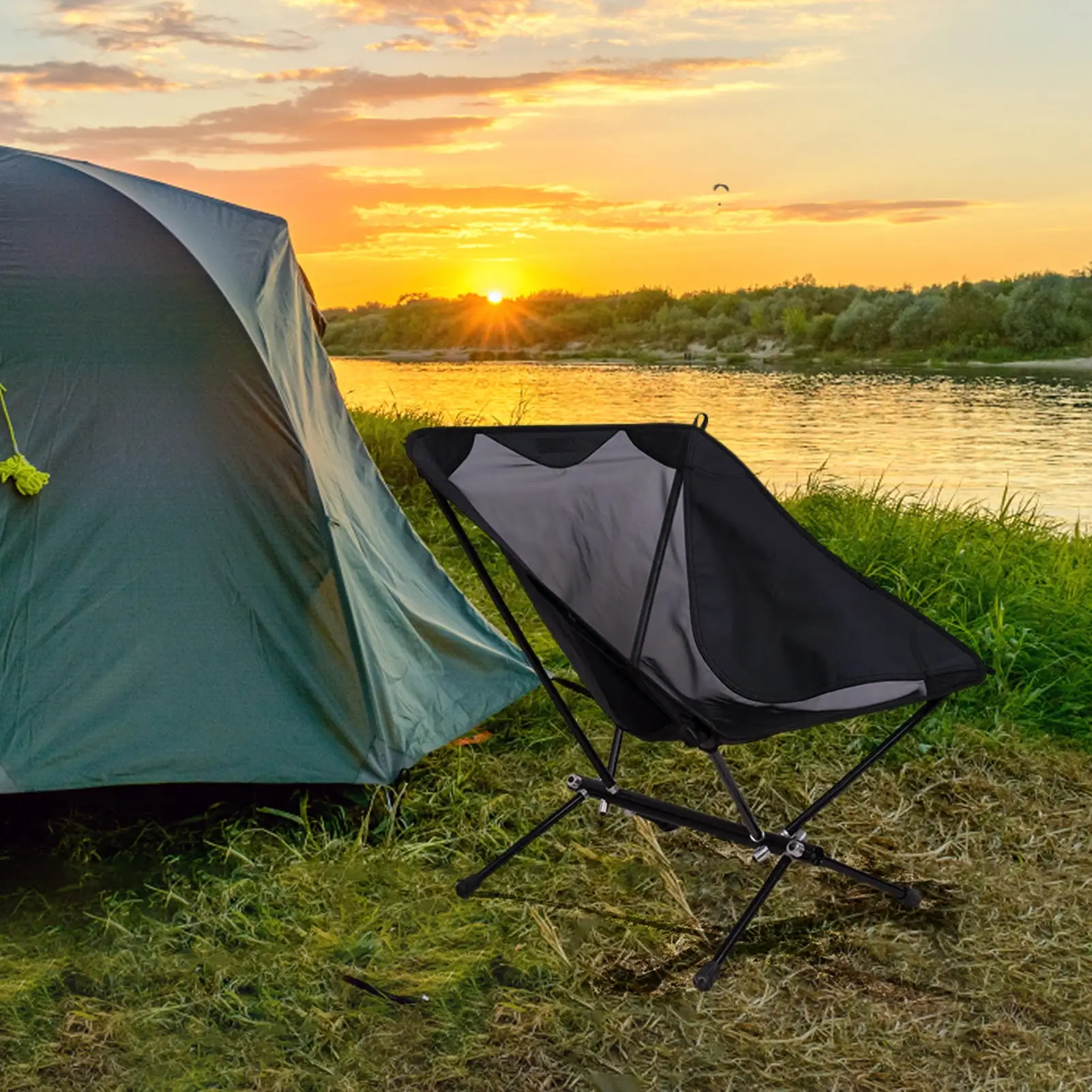 

Folding Chairs For Outside Lightweight Camping Chair Portable Compact Chairs Collapsible Backpack Chair For Outdoor Camp Picnic