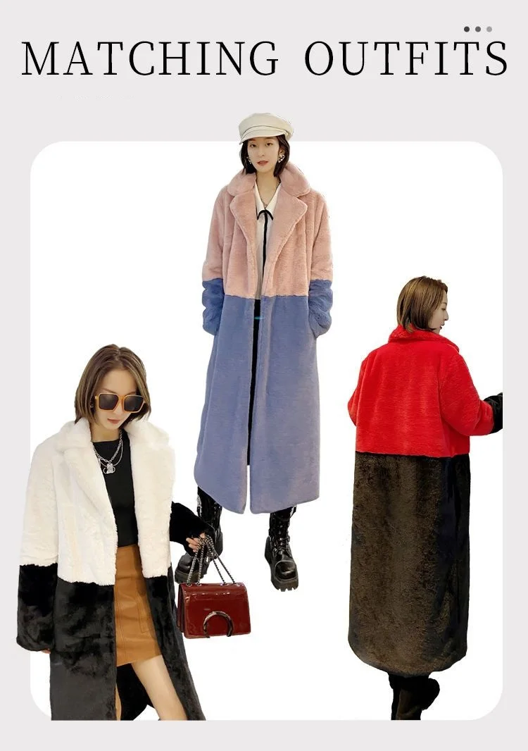 Рисунок 4 - Дизайнерское двухцветное пальто из искусственного меха