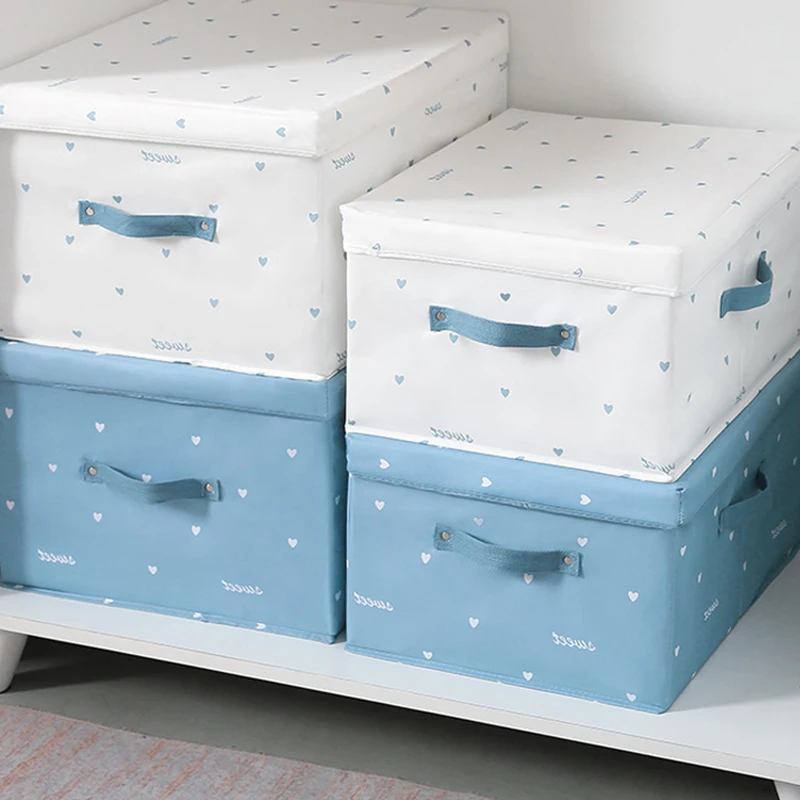 

Oxford cloth folding storage organizer boxes with lids for drawers, closet with dividers closet organizer laundry for collection