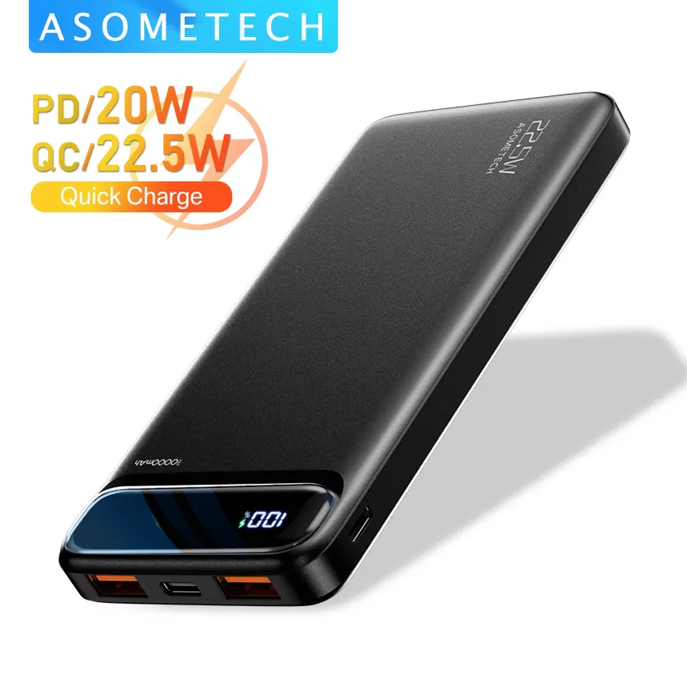 

2022NEW Power Bank 20000mAh PD Type C Fast Charge Powerbank 10000mAh External Battery Portable Charger PoverBank for iPhone 12 1