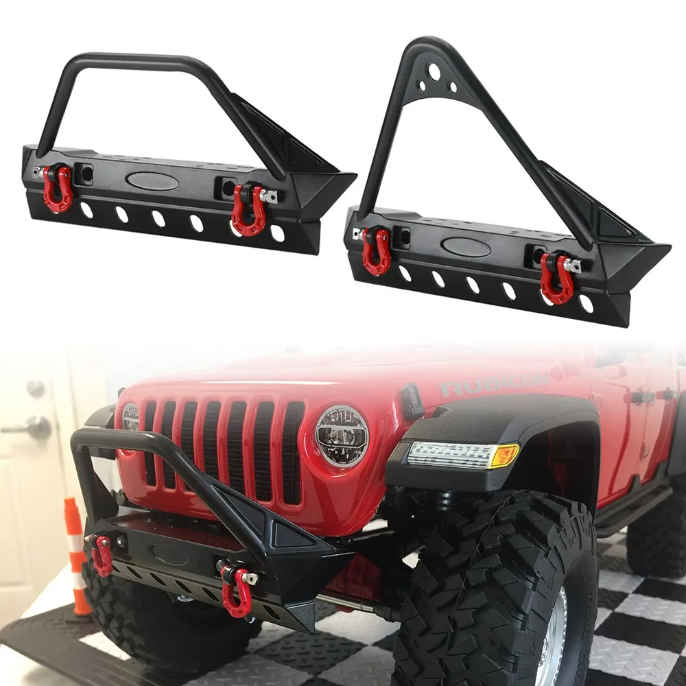 

Metal Front Bumper with Lights for 1/10 RC Crawler Axial SCX10 90046 SCX10 III AXI03007 AXI03003 TRX4 Upgrade
