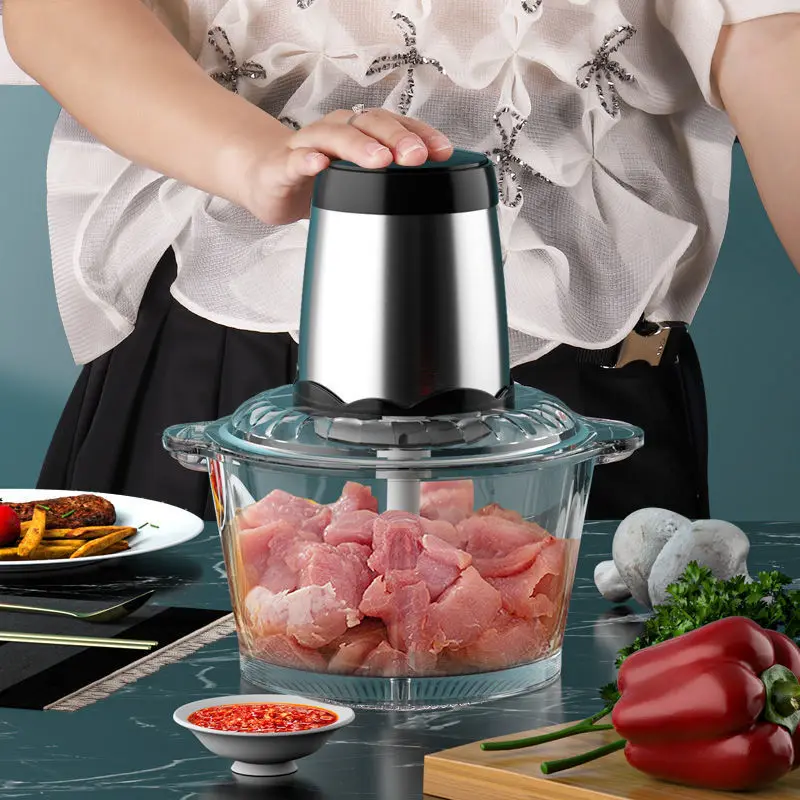 

Electric Meat Grinder Vegetable Cutter Kitchen Blender Crusher Professional Food Processor Triturador De Alimento Manual Tools