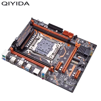QIYIDA X99 Motherboard Set with Xeon LGA2011-3 E5 2670 V3 CPU 2pcs X 8GB = 16GB 3200MHz DDR4 Desktop RAM Memory NVME USB E5H9 4