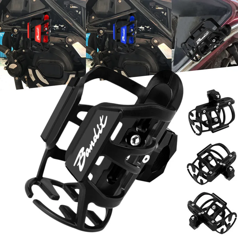 

For SUZUKI Bandit 1250 250 400 600 600S 650 GSF 650S Motorcycle Beverage Water Bottle Cage Drink Coffee Cup Holder Stand Mount