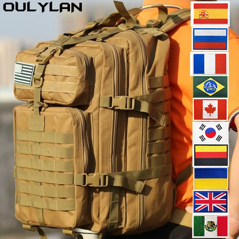 

OULYLAN Outdoor Softback Camping Fishing Bag Hiking Hunting Pack Men Military Backpack Black Python Army Tactical Rucksack