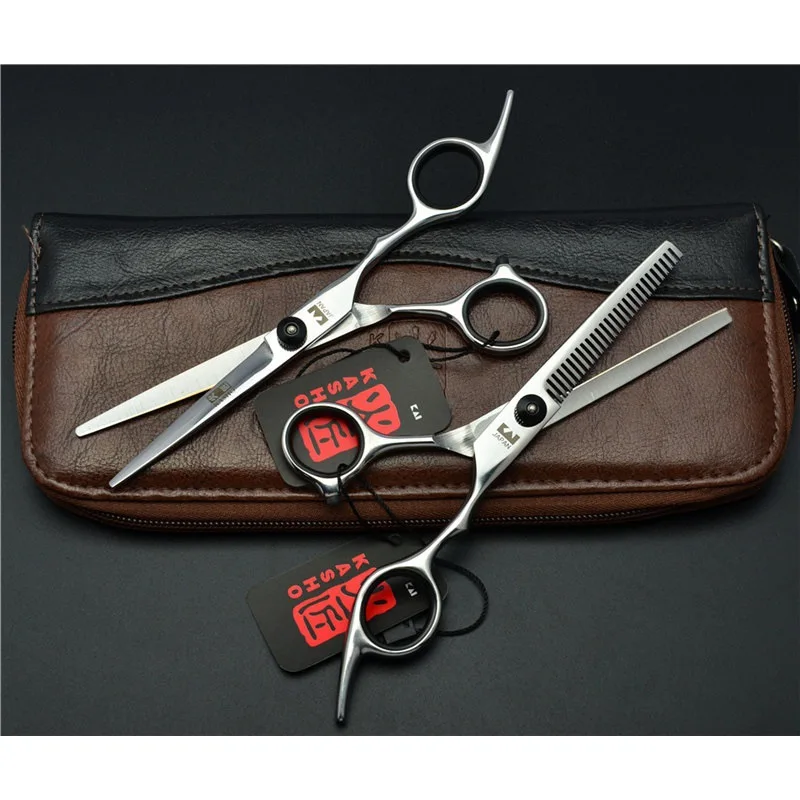 

Professional 6.0inch Hair Scissors 440C Japan Steel Hairdressing Scissors Thinning Barber Scissor Set Hair Cutting Scissors