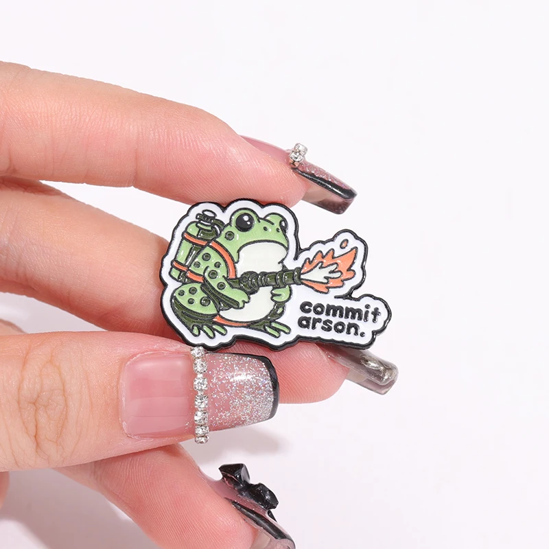 Эмалированные заколки лягушка Броня Arson оригинальные креативные интересные
