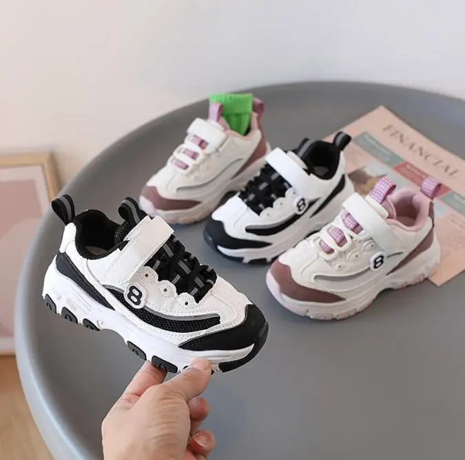 

2022 Nice Spring Children Sport Shoes Breathable Knitting Boys Sneakers Light Hook Kids Running Shoes Baby Casual Canvas Shoes