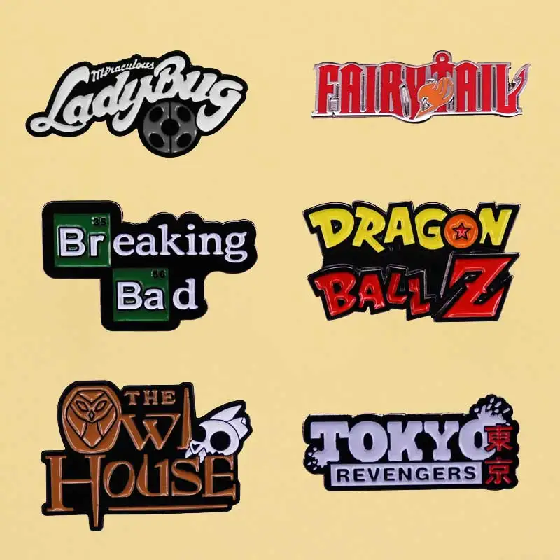 Креативные Декоративные значки с надписью, интересные Мультяшные металлические броки, модные эмалированные булавки в стиле аниме, Коллекционирование бутикового медали, подарок