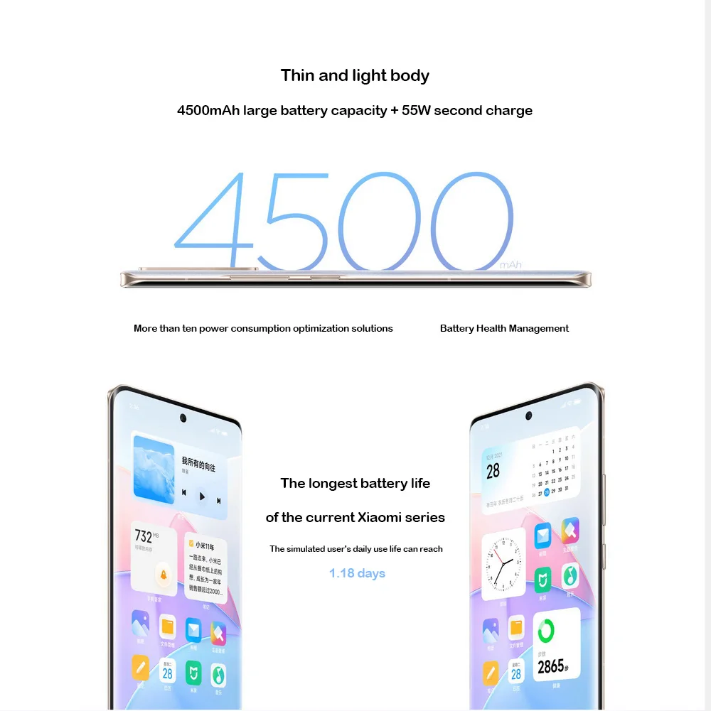 Tanie Wersja CN Xiaomi Civi 1S 5G Smartphone 64MP Kamera 8GB + 128GB Telefon Komórkowy 4500mAh Bateria 6.55 Cala Android 12 NFC Telefon Komórkowy