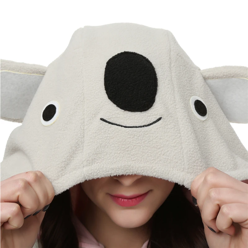Halloween Onesie Cartoon Koala Pajama For Adult Women Men Animal Kigurumis Pyjamas Homewear Cosplay Party Costume XXL