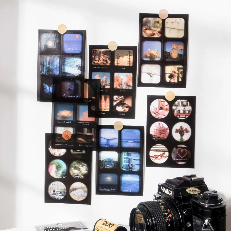 

5 шт./лот Kawaii канцелярские наклейки Keep time in the lens планировщик декоративные мобильные наклейки Скрапбукинг cfart наклейки