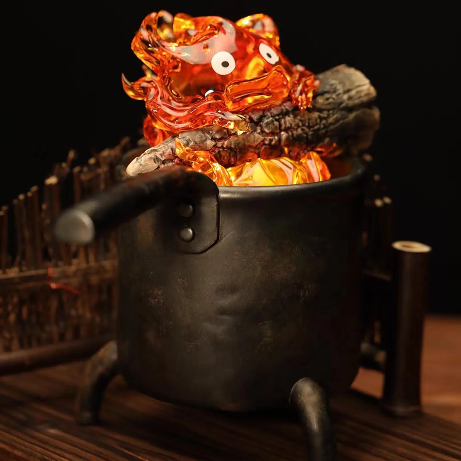 2024 модное украшение 3D пламя Casifa ночник статуя из смолы для Хэллоуина дома в