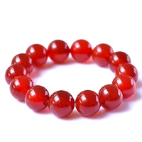 natural red agate beads bracelets fine gemstones elastic line jewelry gifts for men women drop shipping