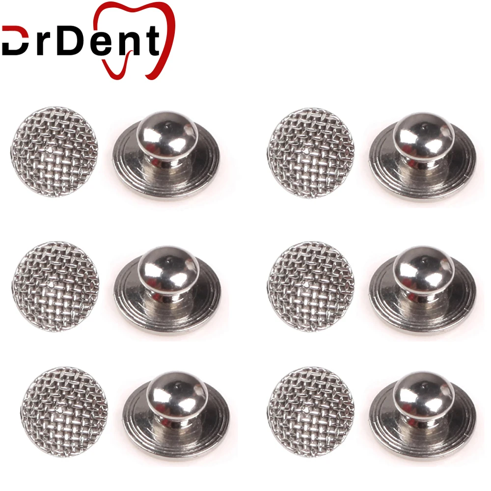 

50 шт., Ортодонтические металлические лопастные кнопки