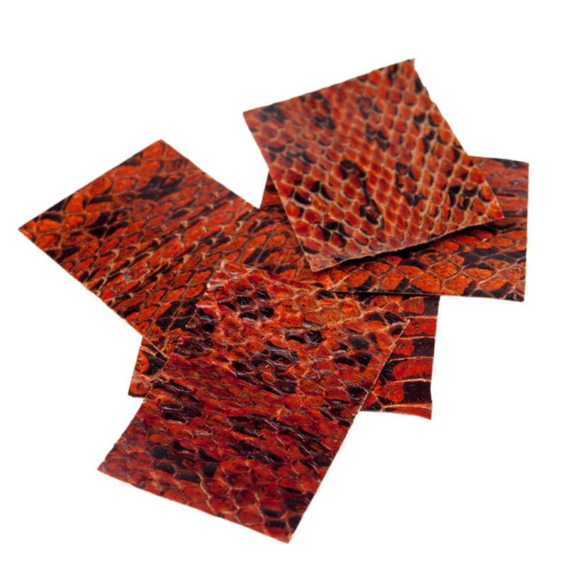 

10 PCS Bow Skin Snake Skin Leather For Wrapping Violin Frog 2.5X3.5 Cm Bow Skin Violin Parts Accessories