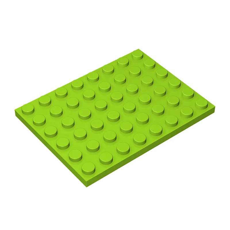 Фото 10 шт. 3036 Строительные блоки 6×8 с точками, базовые пластины MOC, отдельные детали, совместимые кирпичики, игрушки для самостоятельной сборки, подарок для детей №5