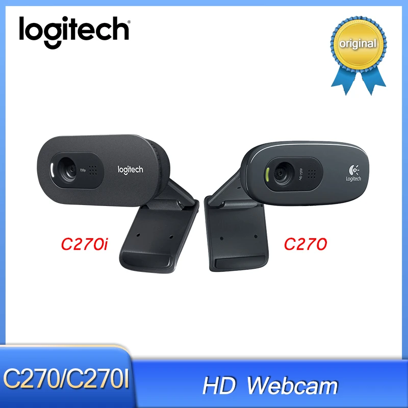 

Logitech 100% оригинал Новый C270/c270i Hd видео 720p веб-сайт Встроенный микрофон Usb2.0 Компьютерная камера Usb 2.0 веб-камера Logitech