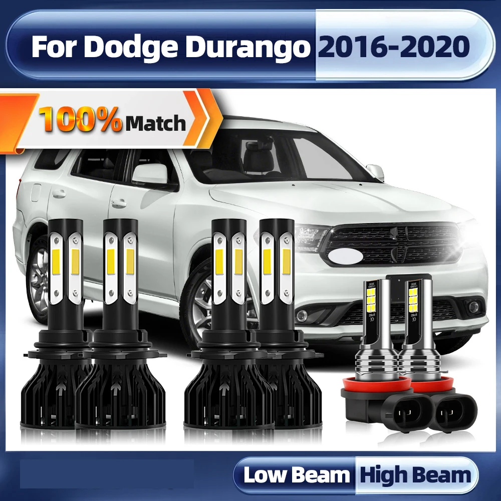 

Мощные светодиодные фары HB3 9005, турбо Автомобильные фары 12 В H11, Автомобильные противотуманные фары для Dodge Durango 2016 2017 2018 2019 2020
