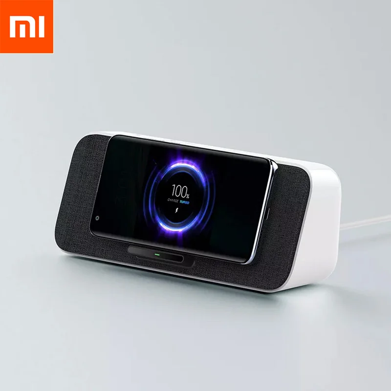 

Xiaomi 30W MAX Wireless Charging Bluetooth 5.0 Speaker With Microphone Support Mi AI NFC For iPhone 11 Samsung Xiaomi 10/10 Pro