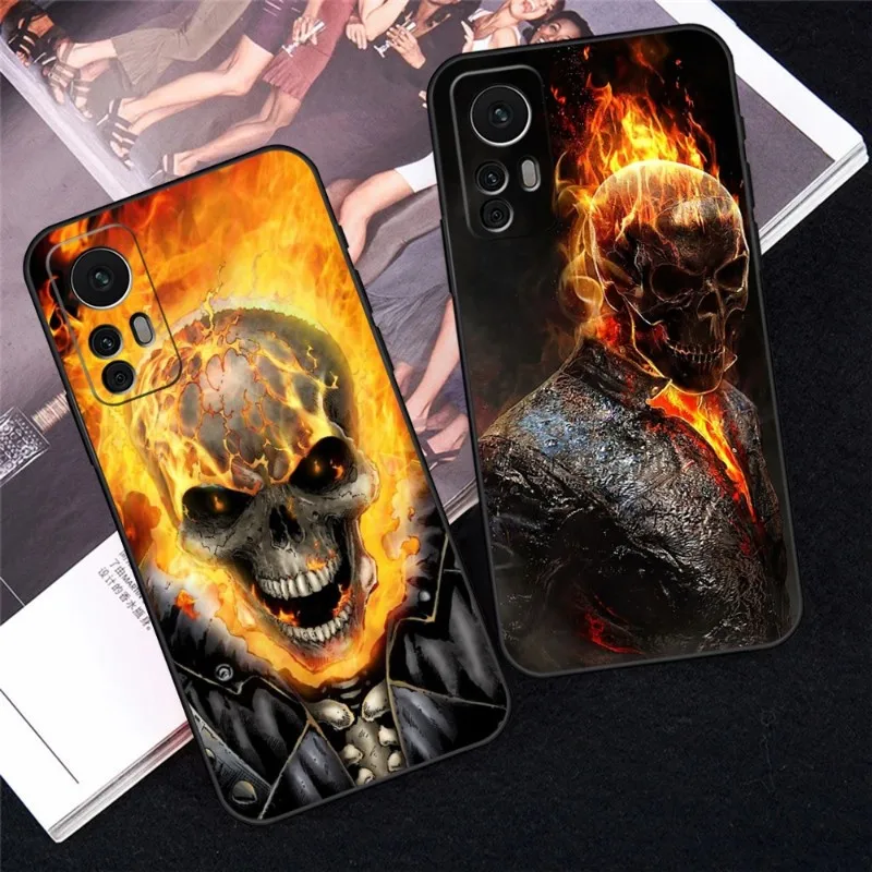 

Ghost Rider Phone Case 2023 For Xiaomi POCOF3 X3 GT M3 X4Pro M4Pro NFC Note 10Pro Redmi Note 11 11T 10 9 Pro Plus Back